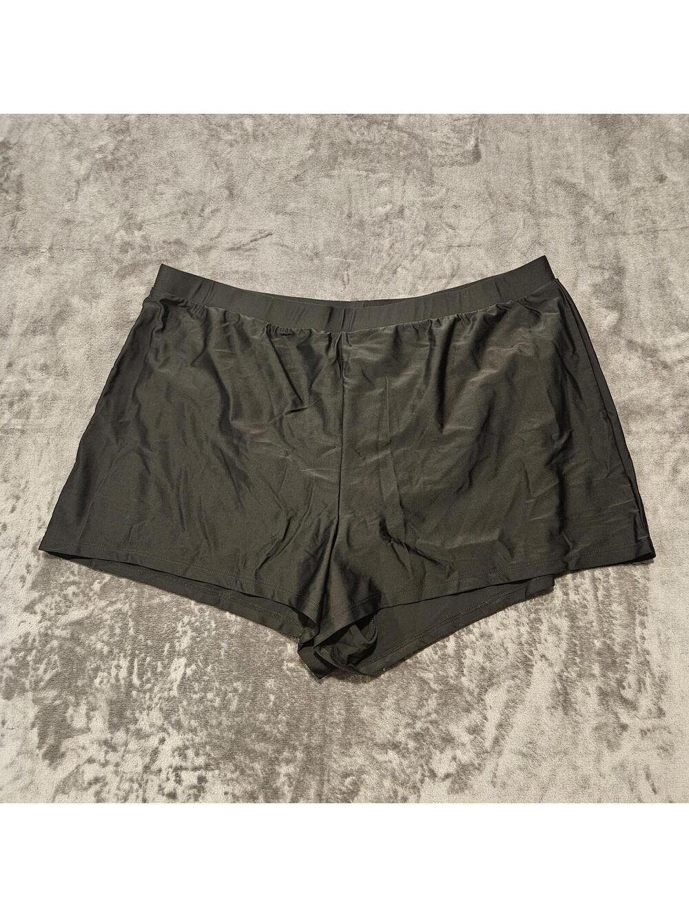 Beach Diva Ladies 20W Black Swim Shorts